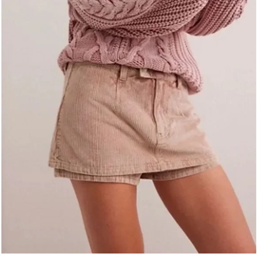 We The Free Gal-Vanting Cord Skort in Chocolate Truffle NWOT RT $98 - Picture 3 of 7